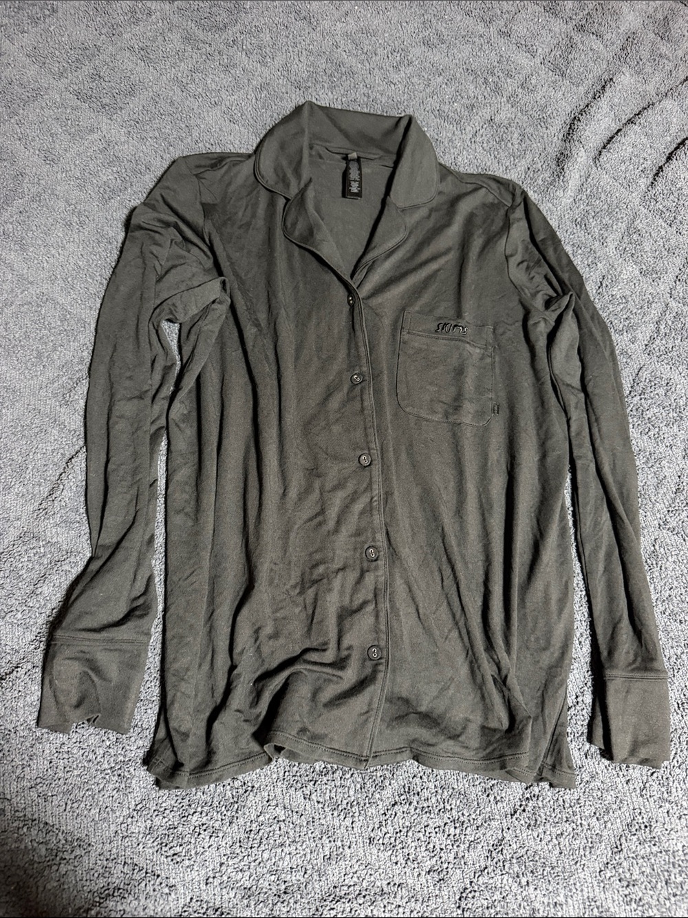 Skims pajamas top Small black